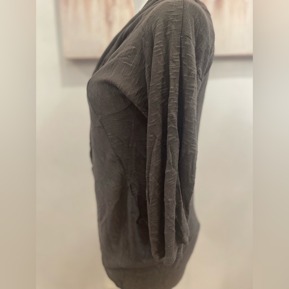 Xhilaration Charcoal Grey Drape Cardigan - Picture 2 of 4